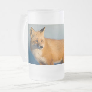 Caneca De Cerveja Vidro Jateado Raposa Marrom
