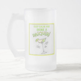 CANECA DE CERVEJA VIDRO JATEADO RECEITA DE DAIQUIRI COQUETEL ART