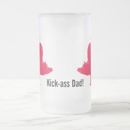 Caneca De Cerveja Vidro Jateado Red Hog Beer Mug