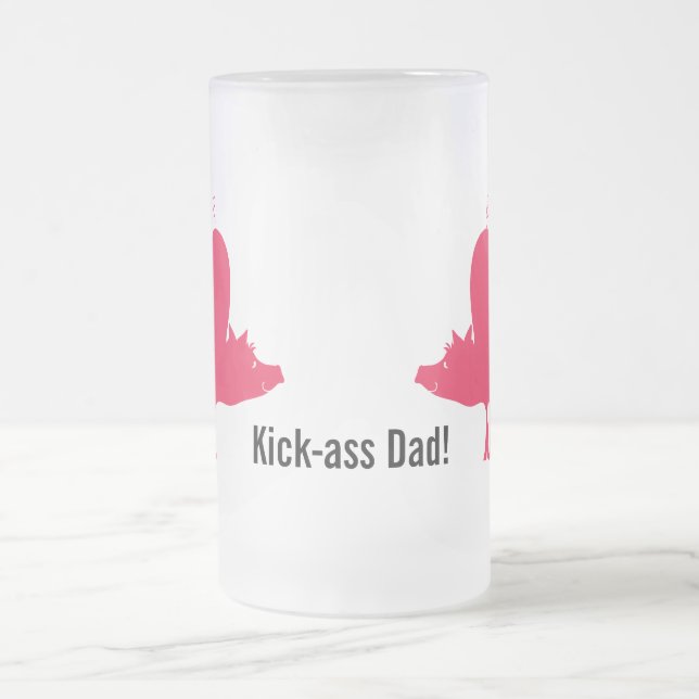 Caneca De Cerveja Vidro Jateado Red Hog Beer Mug (Centro)