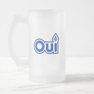 Caneca De Cerveja Vidro Jateado Referendo do Quebec do OUI