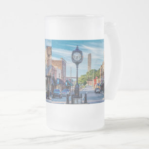 Caneca De Cerveja Vidro Jateado Relógio De Abelhas De Fosco Cabo Girardeau, Centro