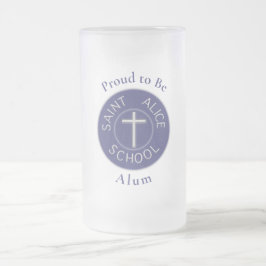 Caneca De Cerveja Vidro Jateado Remendo Tradicional de Santa Alice Orgulhoso por S