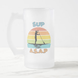 Caneca De Cerveja Vidro Jateado Remoção de Posição para Cima do SUP ASAP