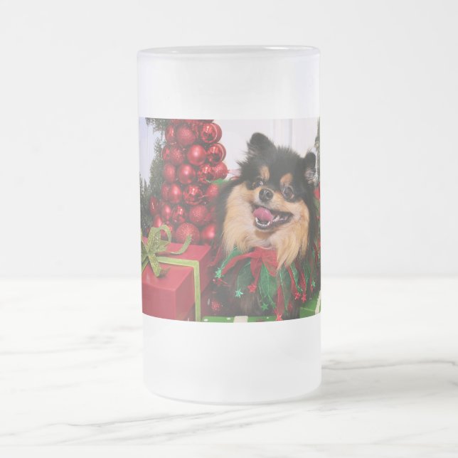 Caneca De Cerveja Vidro Jateado Roxanne - Pomeranian - Brenda (Centro)