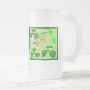 Caneca De Cerveja Vidro Jateado Rua, Dia de Patrick