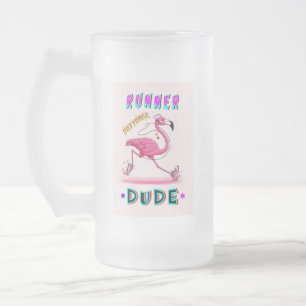 Caneca De Cerveja Vidro Jateado Runner Rhythmic Dude