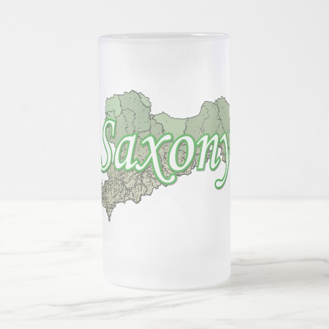 Caneca De Cerveja Vidro Jateado Sachsen (Centro)