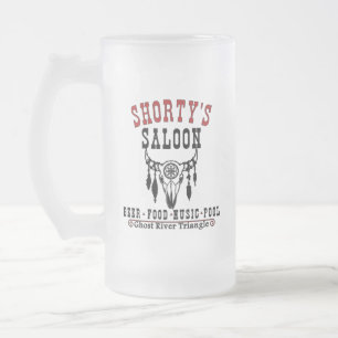 Caneca De Cerveja Vidro Jateado Salão de Shorty