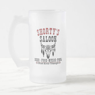 Caneca De Cerveja Vidro Jateado Salão de Shorty