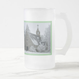 Caneca De Cerveja Vidro Jateado Santo Inverno