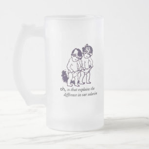 Caneca De Cerveja Vidro Jateado Sattyre Beer Mug