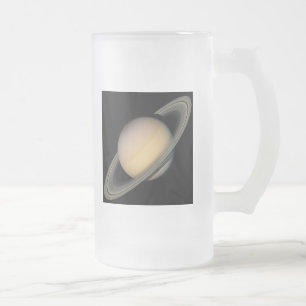 Caneca De Cerveja Vidro Jateado Saturno