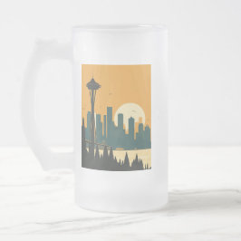 CANECA DE CERVEJA VIDRO JATEADO SEATTTLE Nº 1