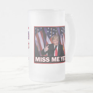 Caneca De Cerveja Vidro Jateado Senhorita Me Ainda - Presidente Trump