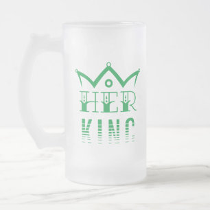 Caneca De Cerveja Vidro Jateado Seu Rei