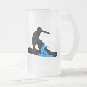 Caneca De Cerveja Vidro Jateado shadowboarder