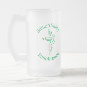 Caneca De Cerveja Vidro Jateado Silicon Valley iluminou o vidro da pinta do fosco