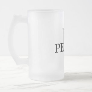 Caneca De Cerveja Vidro Jateado simples e mínimo adicione seu nome PADRINHOS DE CA