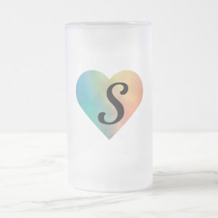 Caneca De Cerveja Vidro Jateado simples e mínimo adicione sua fotografia de m