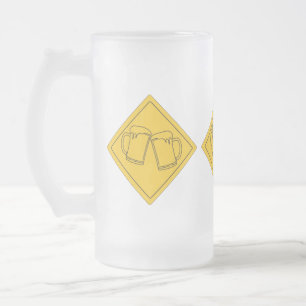Caneca De Cerveja Vidro Jateado Sinal Beer Lovers