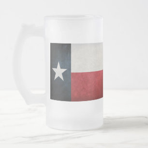 Caneca De Cerveja Vidro Jateado Sinalizador de Texan