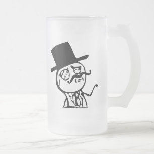 Caneca De Cerveja Vidro Jateado Sinta como um meme do senhor cómico