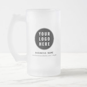 Caneca De Cerveja Vidro Jateado Site de Logotipo Empresarial Personalizado Promoci