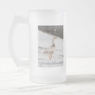 Caneca De Cerveja Vidro Jateado Snow Goose Strut
