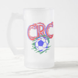 Caneca De Cerveja Vidro Jateado Soccer Game Selección Costa Rica Football Soccer