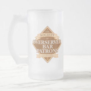 Caneca De Cerveja Vidro Jateado Sociedade de Bares Superservidos