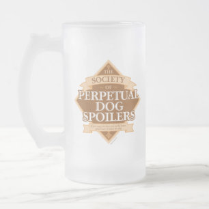 Caneca De Cerveja Vidro Jateado Sociedade de Destruidores Perpétuos de Cães