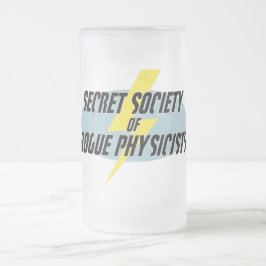 Caneca De Cerveja Vidro Jateado Sociedade secreta de físicos desonestos