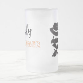 Caneca De Cerveja Vidro Jateado Solitário Stranger
