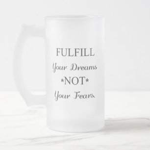 Caneca De Cerveja Vidro Jateado Sonhador