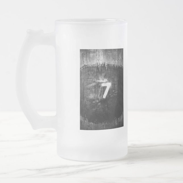 Caneca De Cerveja Vidro Jateado sortudo para soma (Esquerda)