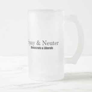 Caneca De Cerveja Vidro Jateado Spay e neutralize liberais