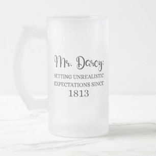 Caneca De Cerveja Vidro Jateado Sr. Darcy: Expectativas Irrealistas Desde 1813 I