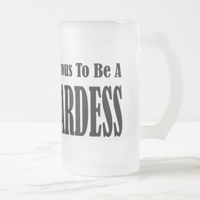 Caneca De Cerveja Vidro Jateado Stewardess glamoroso (Direita)