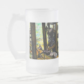 Caneca De Cerveja Vidro Jateado Sul do Céu, Oeste do Inferno