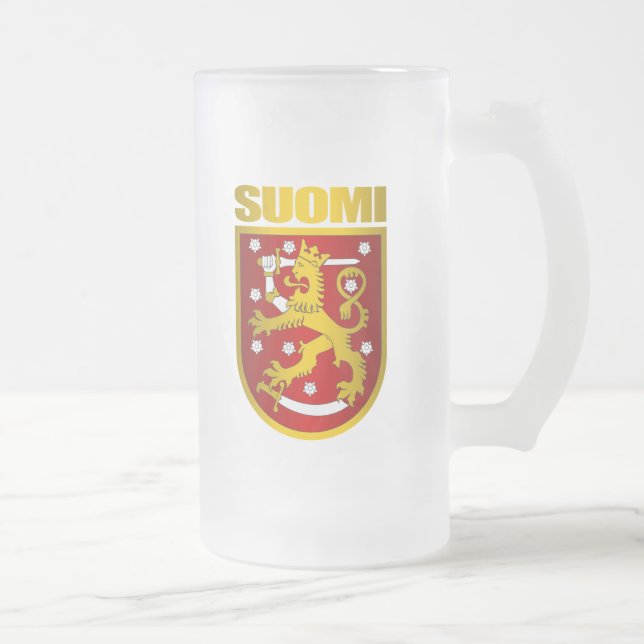 Caneca De Cerveja Vidro Jateado Suomi (Direita)