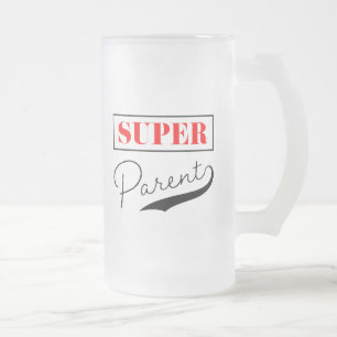 Caneca De Cerveja Vidro Jateado Super Pai