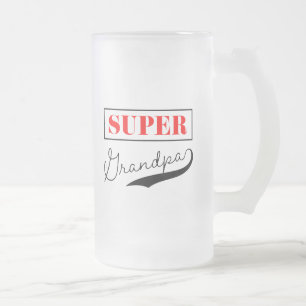 Caneca De Cerveja Vidro Jateado Super vovô