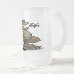 Caneca De Cerveja Vidro Jateado T-Rex - Personalizado