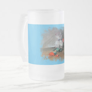 Caneca De Cerveja Vidro Jateado Taca De Cristal Esmerilado Natureza-Morta