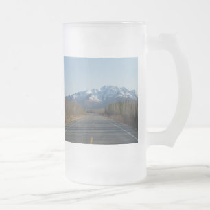 Caneca De Cerveja Vidro Jateado Taça de Highway em Alasca