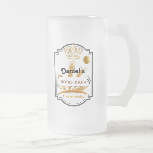 Caneca De Cerveja Vidro Jateado Taça de vidro personalizado (Direita)