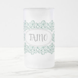 Caneca De Cerveja Vidro Jateado Taino Mug