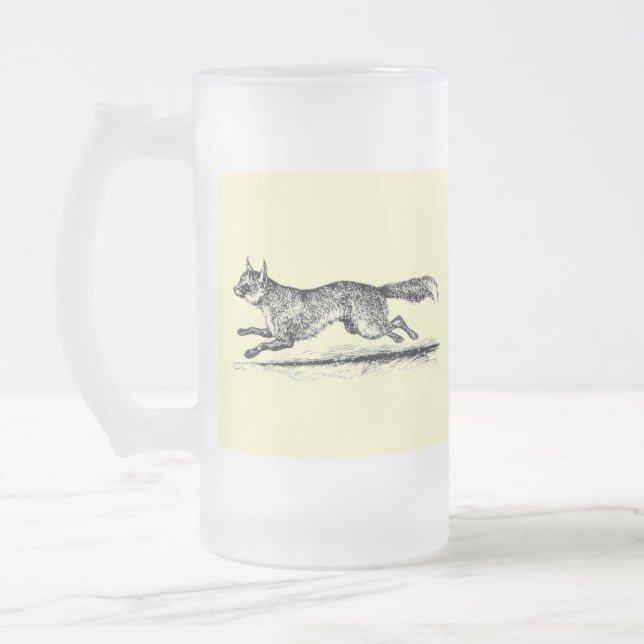 Caneca De Cerveja Vidro Jateado Tally Ho II (Esquerda)