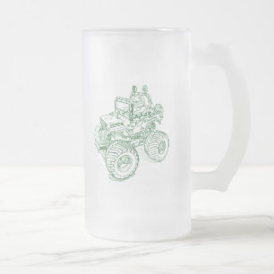 Caneca De Cerveja Vidro Jateado Tam Willys selvagem
